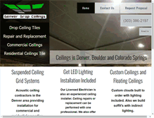 Tablet Screenshot of acousticalceilingsolutions.com